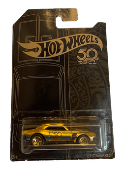 Hot Wheels 50th Anniversary Black & Gold Set 6/6 + Rare '67 Camaro Gold (2018)