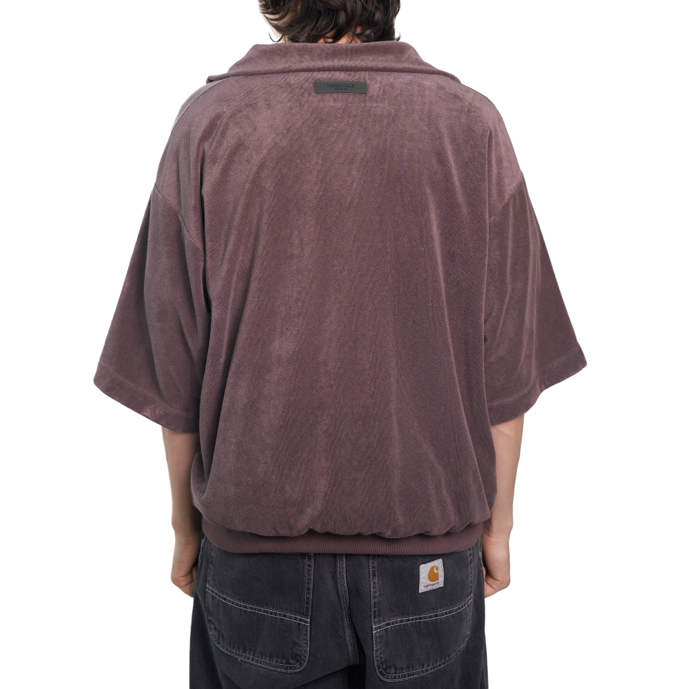 Fear Of God Essentials Half-Zip Sweatshirt "Plum"