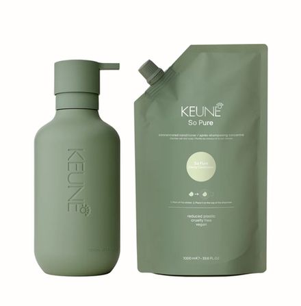 Keune So Pure Набор ОЧИЩАЮЩИЙ Спа (кондиционер +флакон+коробка+ шубер+ пакет) So Pure Clarify Conditioner 1000 мл