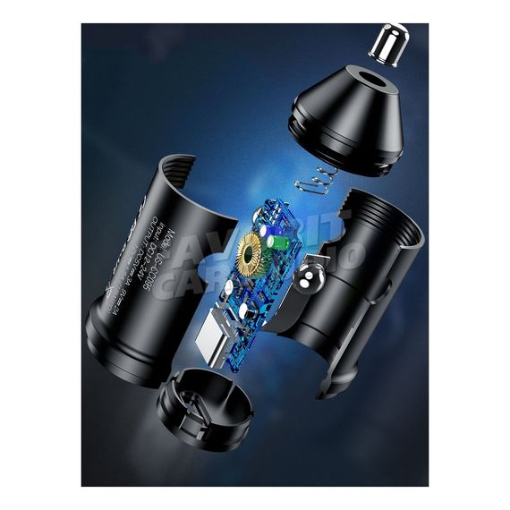 АЗУ 1USB Usams US-CC095 C14 3000mAh реальная 1500mAh пластик алюминий чёрный