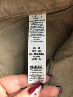 Брюки Marks&Spencer вельветовые, маркировка 36, визуально на 42 размер