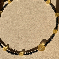 Чокер "Сияние силы" с цитрином и шпинелью