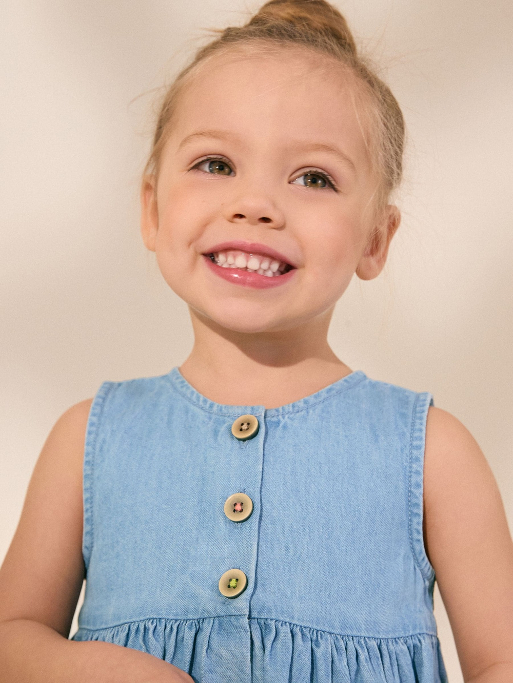 Сарафан джинсовый для девочки Next AC9-264, Синий