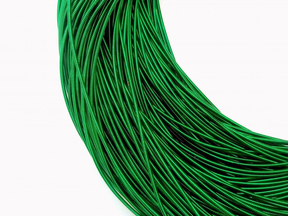 Канитель жесткая темно-зеленый 1.2мм (00048)