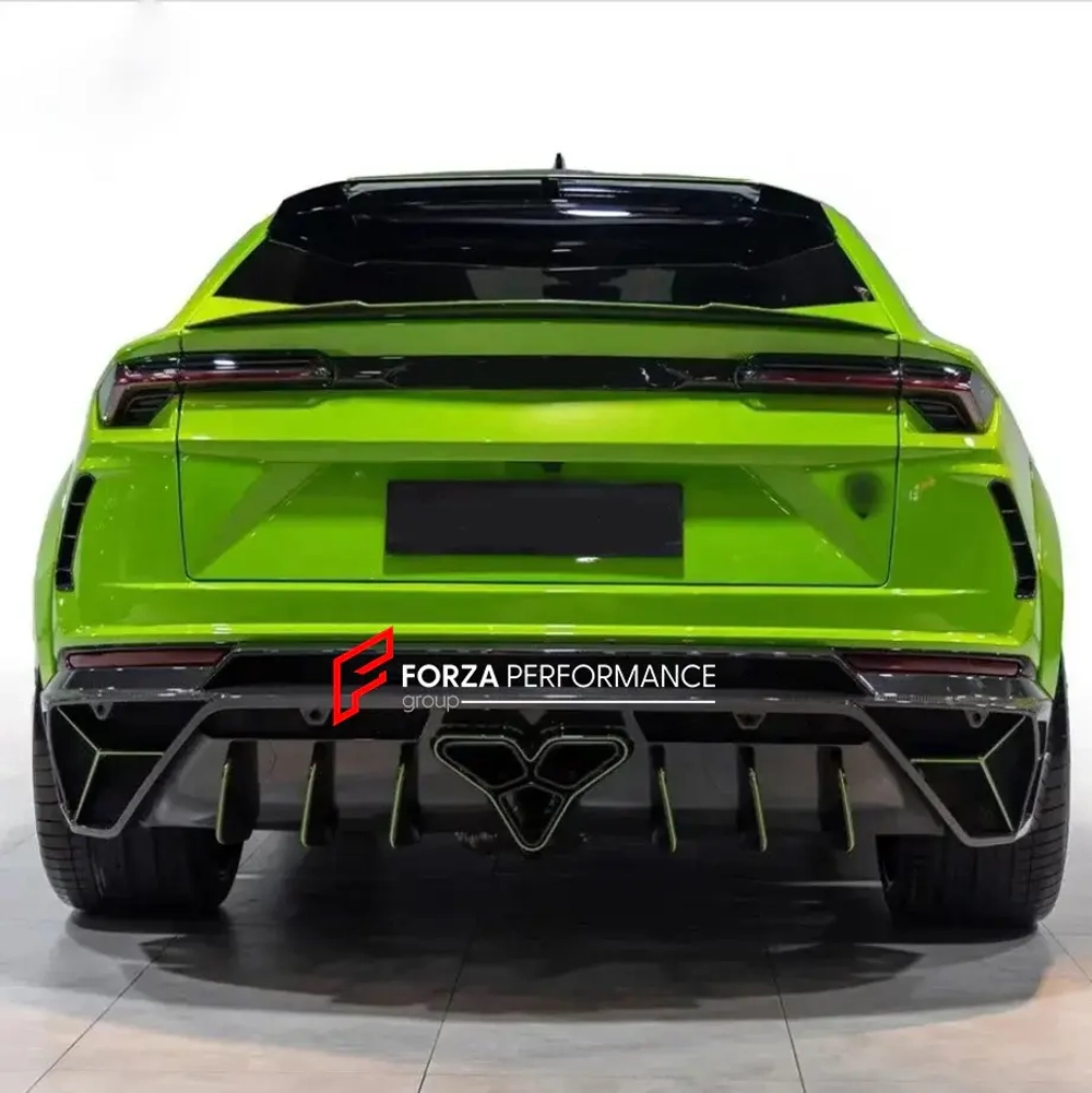 Широкий карбоновый обвес для Lamborghini Urus с коваными дисками Ламборгини Урус