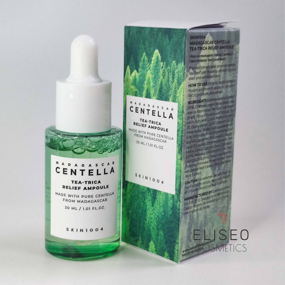 SKIN1004 Успокаивающая ампула для проблемной кожи Madagascar Centella Tea-Trica Relief Ampoule 30 мл