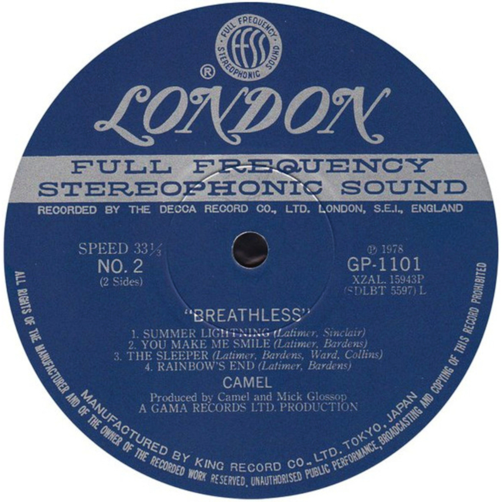 Camel / Breathless (LP)