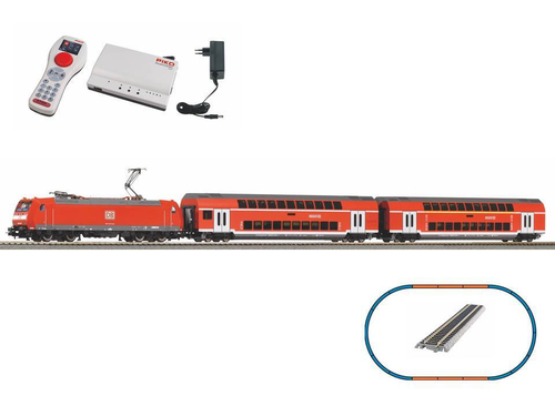 SmartControl WLAN Стартовый набор с электровозом DB AG VI и 2-мя пасс. вагонами, рельсы на подложке