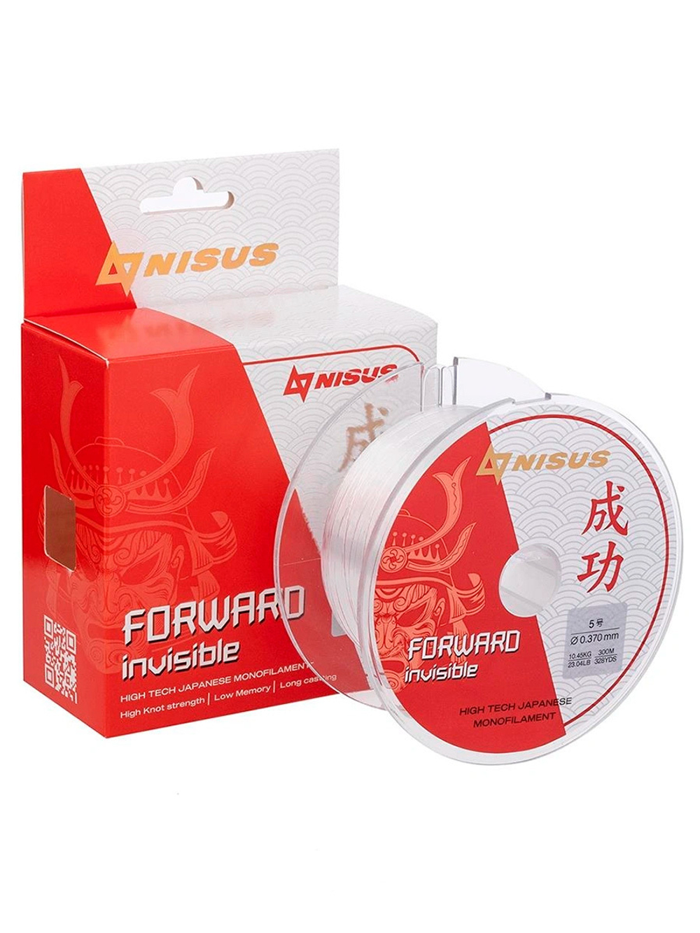 Леска для рыбалки Nisus FORWARD Invisible Nylon Transparent 0,286mm/300m (N-FI-0286-300)