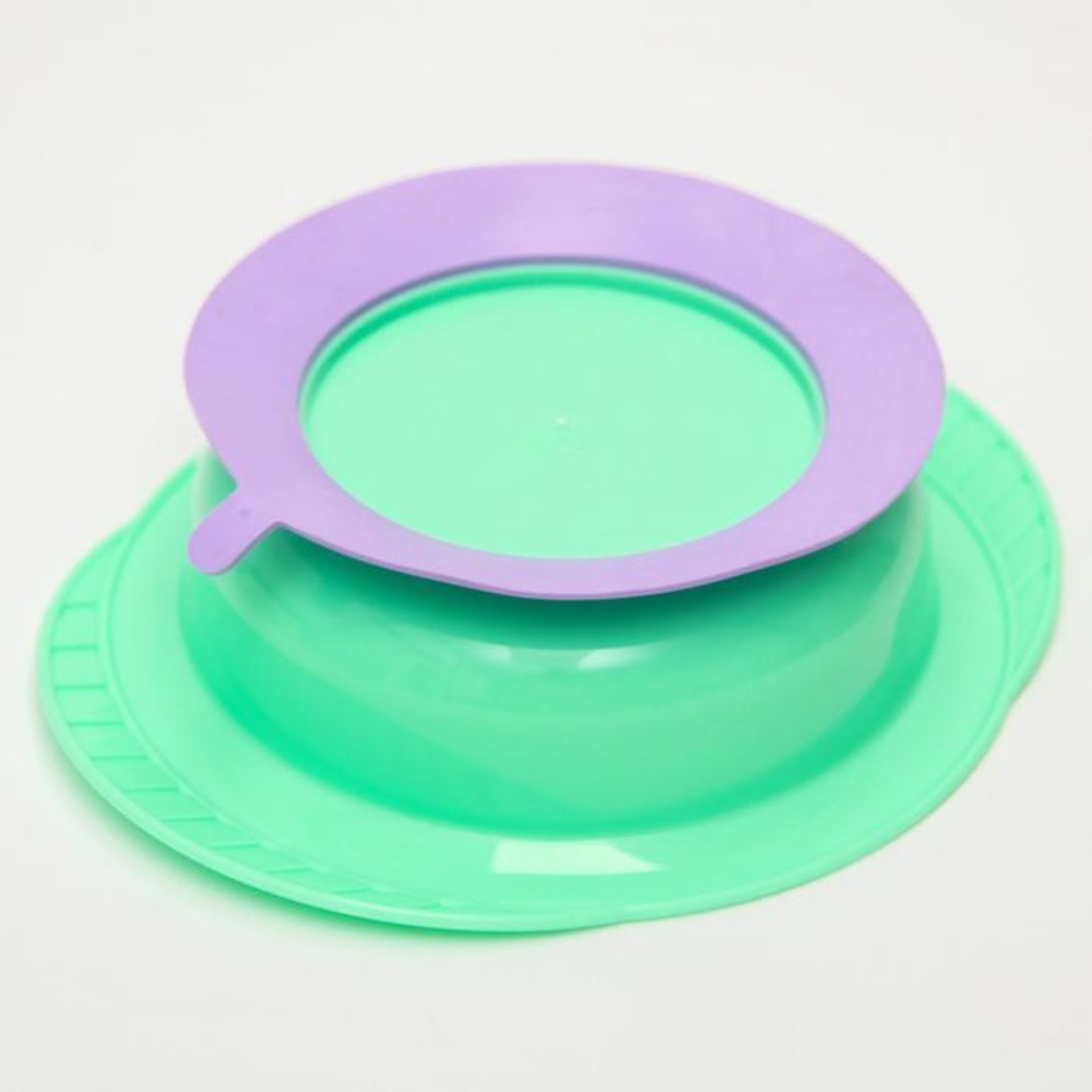 7048590 Набор посуды POLLY: кружка 0,2 л., тарелка на присоске, цвет МИКС