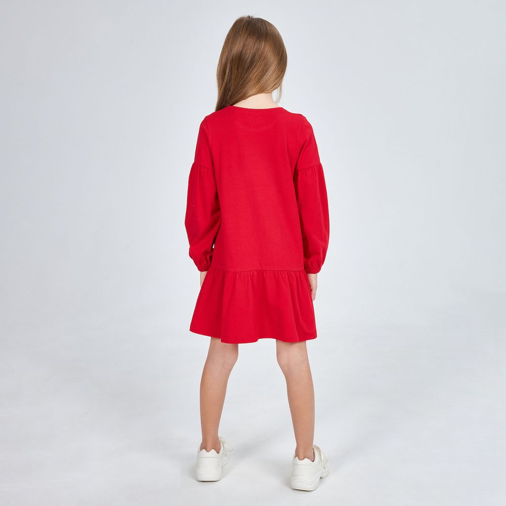 Красное платье для девочки KOGANKIDS
