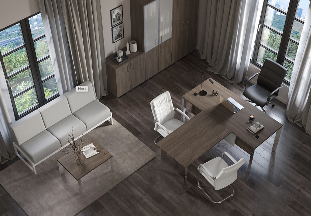 Брифинг-приставка на П-образном металлическом каркасе Onix Direct Lux ( Оникс Директ Люкс )