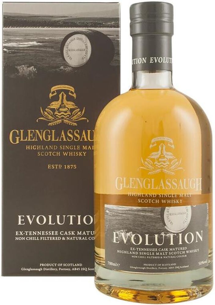 Виски Glenglassaugh Evolution gift box, 0.7 л.