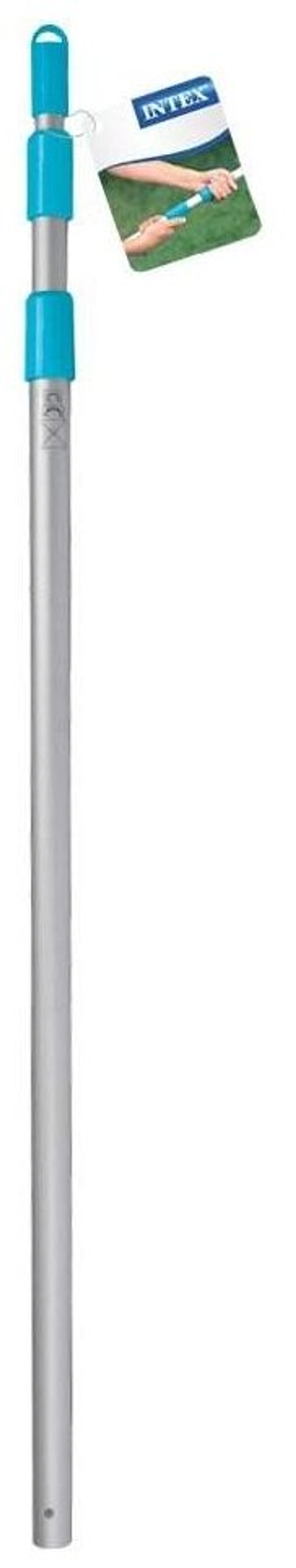Ручка для бассейна Intex 29054 телескопическая 239 см / Штанга держатель алюминиевая для сачка и щетки Интекс диаметр 26.2 мм