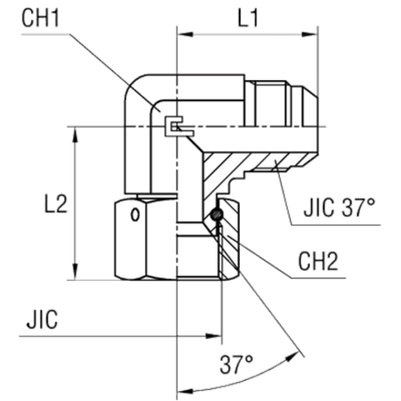 Соединение PN90 JIC 1.5/8"