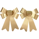 Бант на ёлку «Сказочные блики» (набор 2 шт), Золото