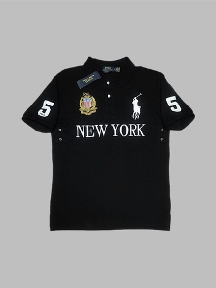 Футболка-поло PoloRL NewYork #D70 (черн.)