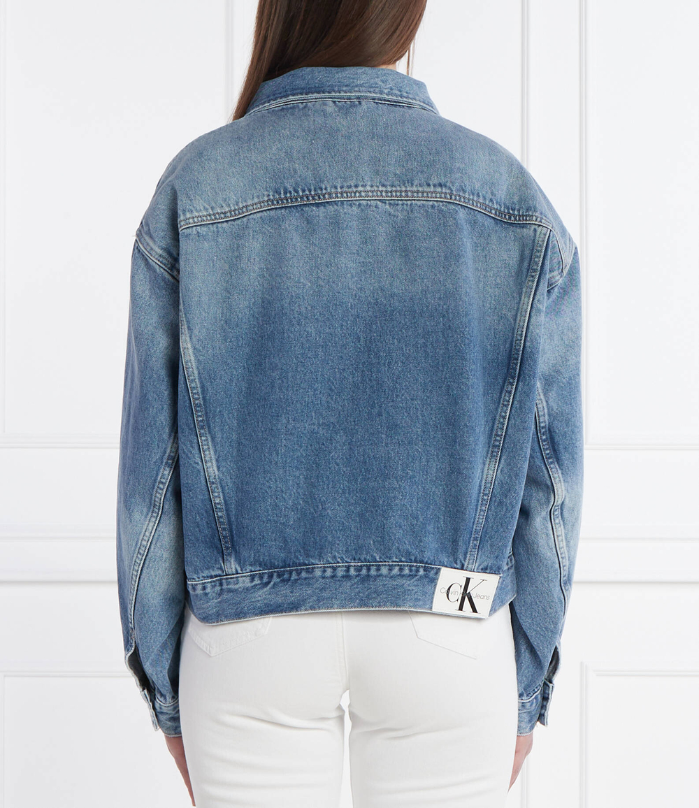 Джинсовая куртка BOXY CALVIN KLEIN JEANS - голубой(J20J222787)