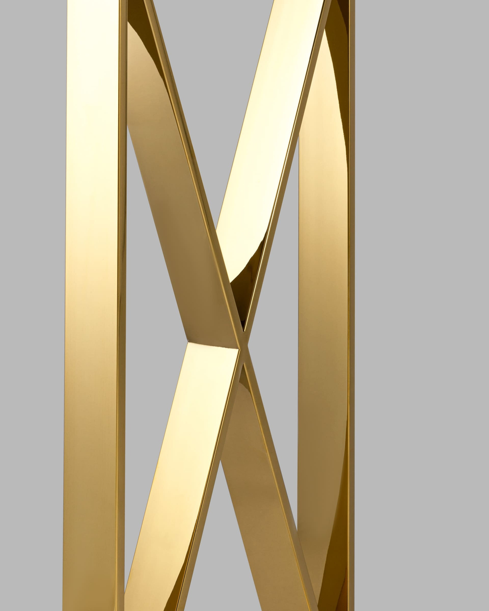 Консоль КРОСС 115*30 золото стекло smoke