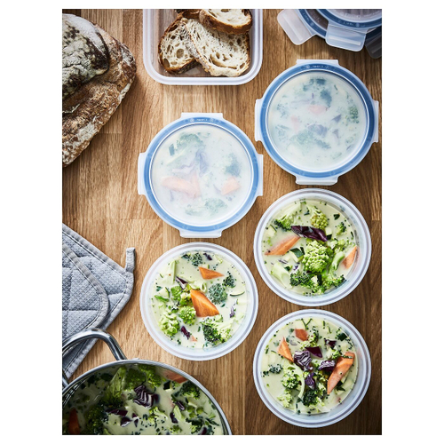 Контейнер пищевой с крышкой IKEA 365+, Пластик, 450 мл