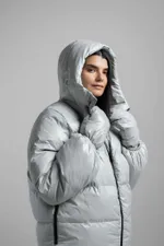 Пуховик Alexandra Talalay AW017 светло-серый