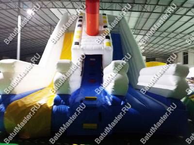 Батут-горка "Роскошный Лайнер", 10*5*5 м