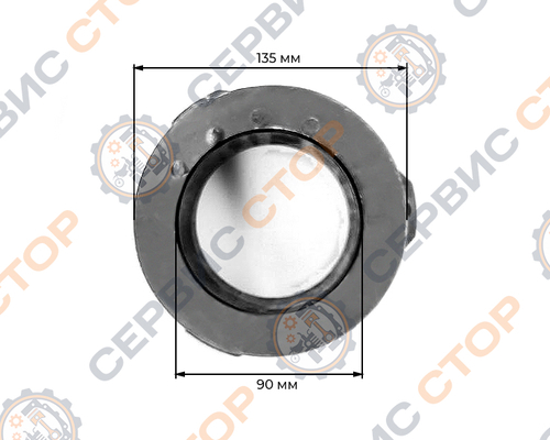 Шкив маховика 4-х ручейковый Ф=135 мм (болт ф 12мм)  195N