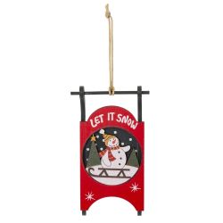 GAEM Изделие декоративное подвесное "Сани", L6,5 W2,5 H14 см, 4в.