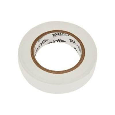 Изолента ПВХ KRANZ 0.13х15 мм, 20 м, белая (10 шт./уп.)
