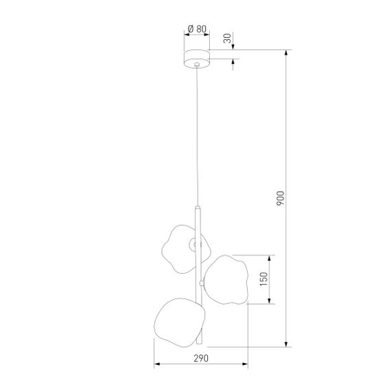 Подвесной светильник TK Lighting 11107 Lava Sabia a071861