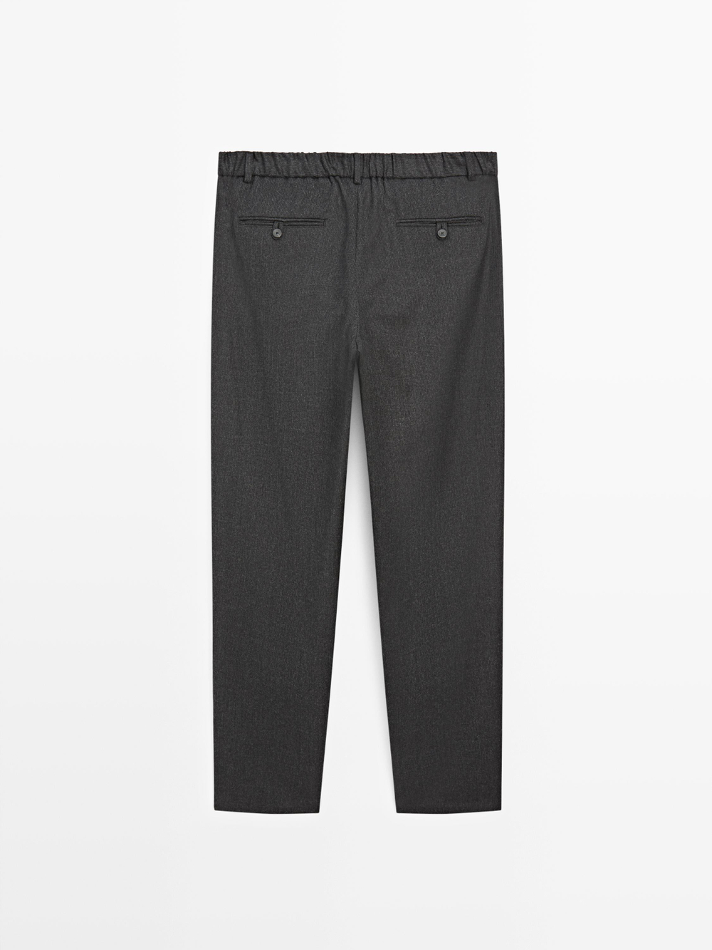 Massimo Dutti Брюки прямого кроя в клетку, темно-серый