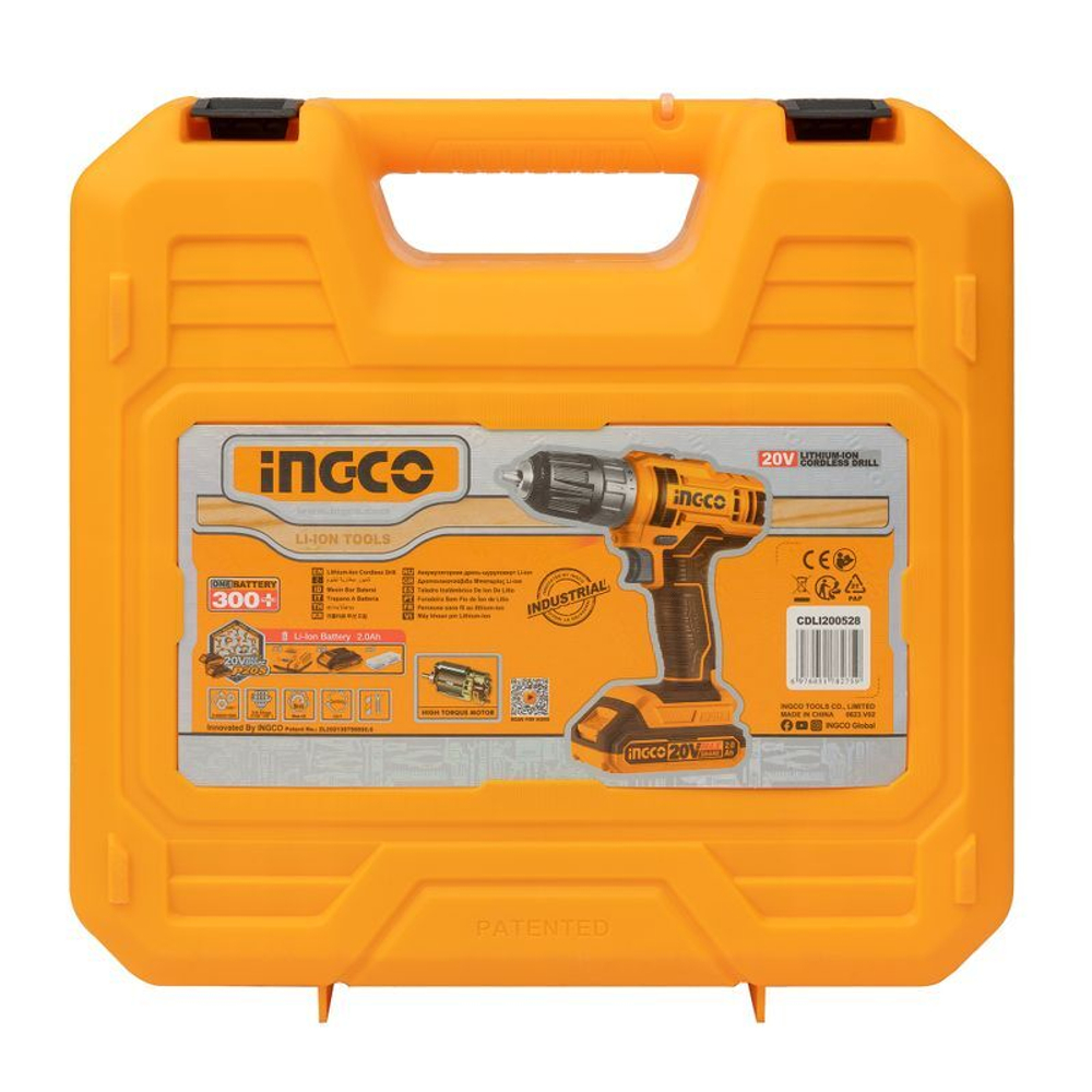 Шуруповерт Ingco CDLI200528 2х2 Ач 20В
