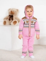 Костюм вязаный для малышей для новорожденных "Мишки"