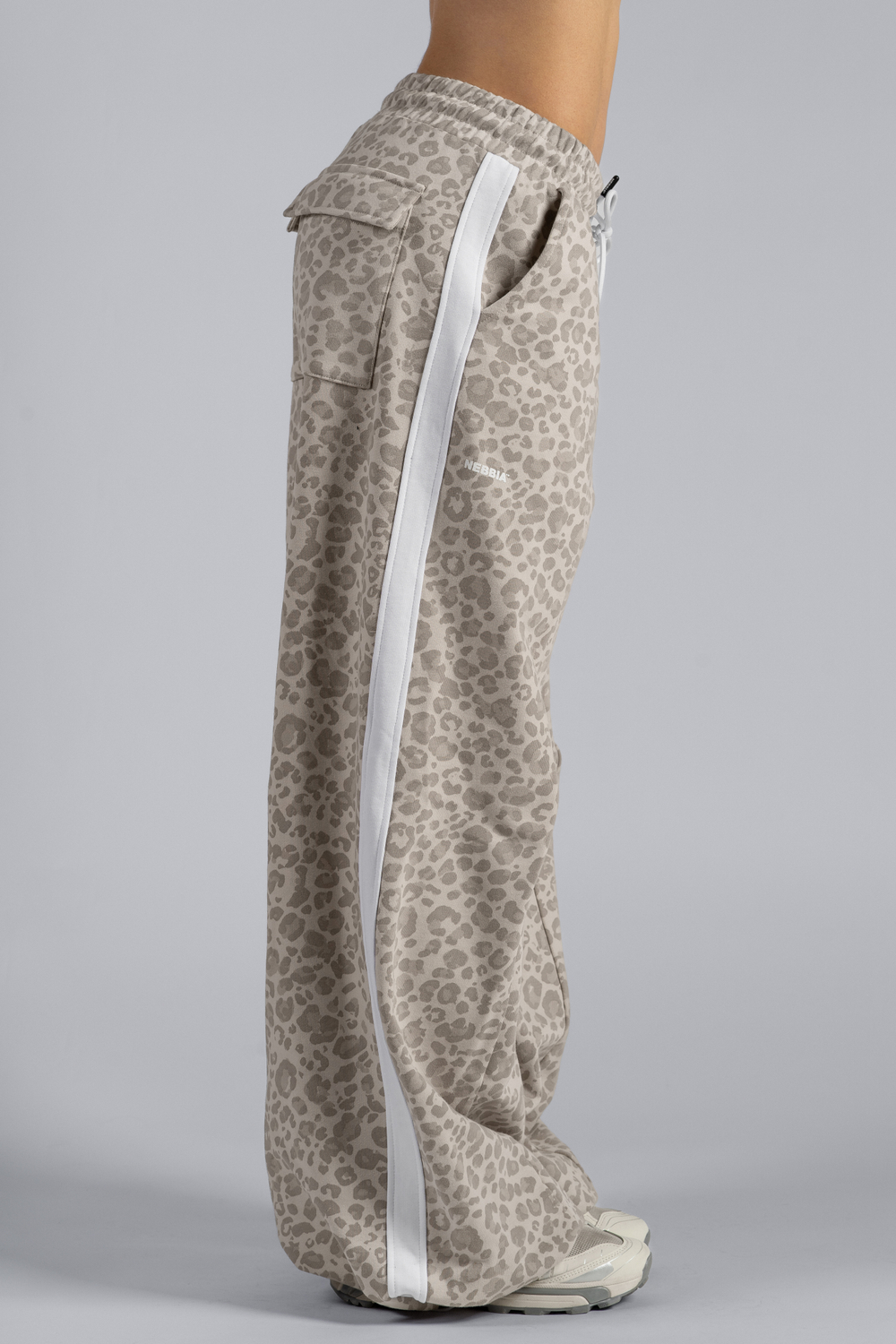 Брюки Baggy Leopard Sweatpants PRIMAL 865 Кремовый леопард
