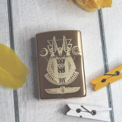 Зажигалка Zippo (204B Brushed Brass) с гравировкой на заказ