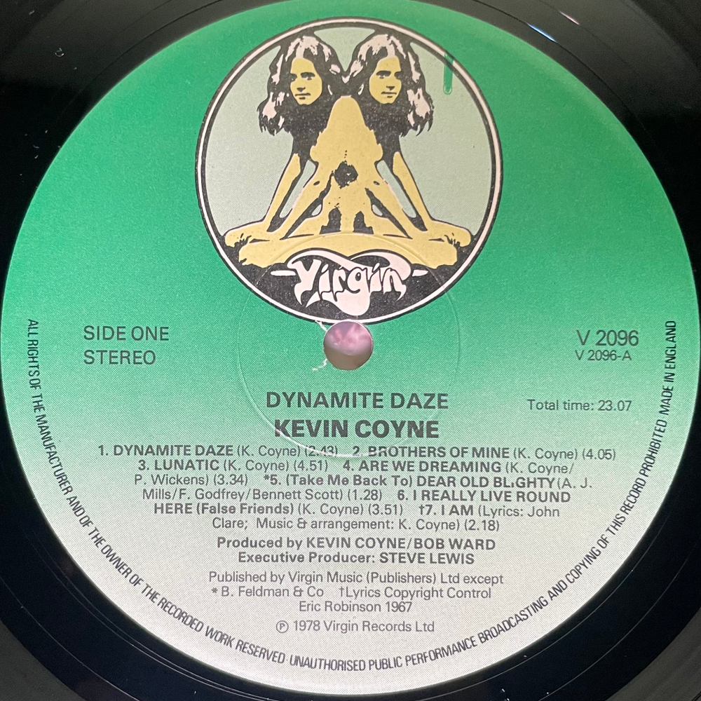Kevin Coyne ‎– Dynamite Daze (Англия 1978г.)