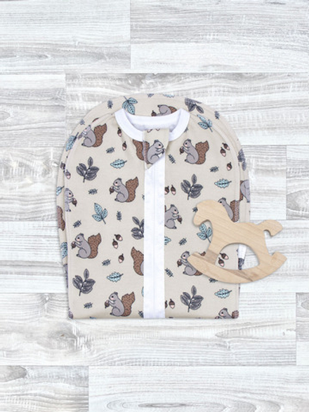 Утеплённый кокон Mjölk Белочки