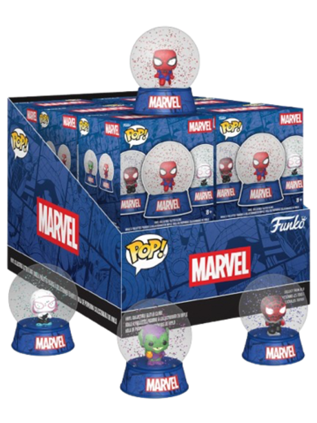 Рандомный Снежный шар Funko Mini Glitter Globes Spider-Man