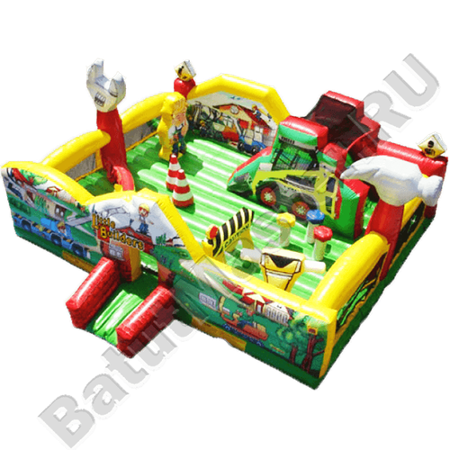 Коммерческий надувной батут "Строительная площадка"
