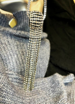 Кулон. Подвеска со стразами "Лучезарный узел" Цвет серебро