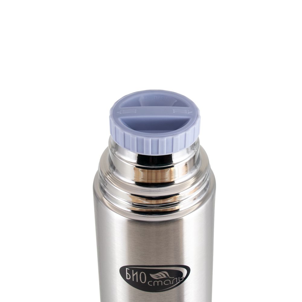 Термос &quot;Биосталь&quot; с узкой горловиной и пробкой с ситечком, 1,0 л /12/
