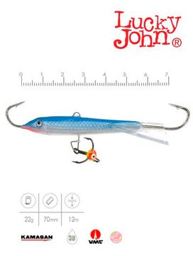 Балансир Lucky John CLASSIC 7 с тр. 70мм/15H блистер