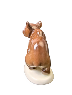 Статуэтка (миниатюра) "Медвежонок присевший" ЛФЗ