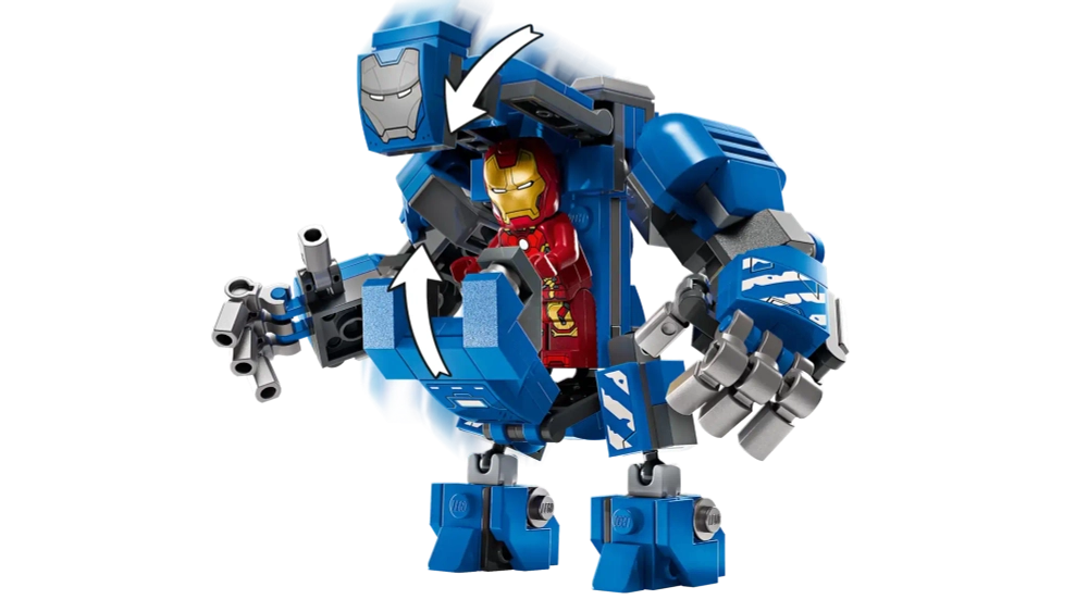 Конструктор LEGO Marvel 76315 Лаборатория Железного человека: Зал доспехов