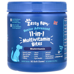 Zesty Paws, Senior Advanced, мультивитамины 11 в 1, для собак, говядина, 90 жевательных таблеток, 315 г (11,1 унции)