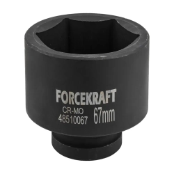 Головка ударная глубокая 1'', 67мм (6гр) FORCEKRAFT FK-48510067