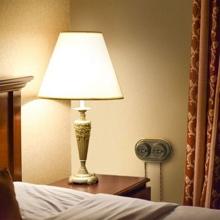 Рамка на 2 поста (бронза)