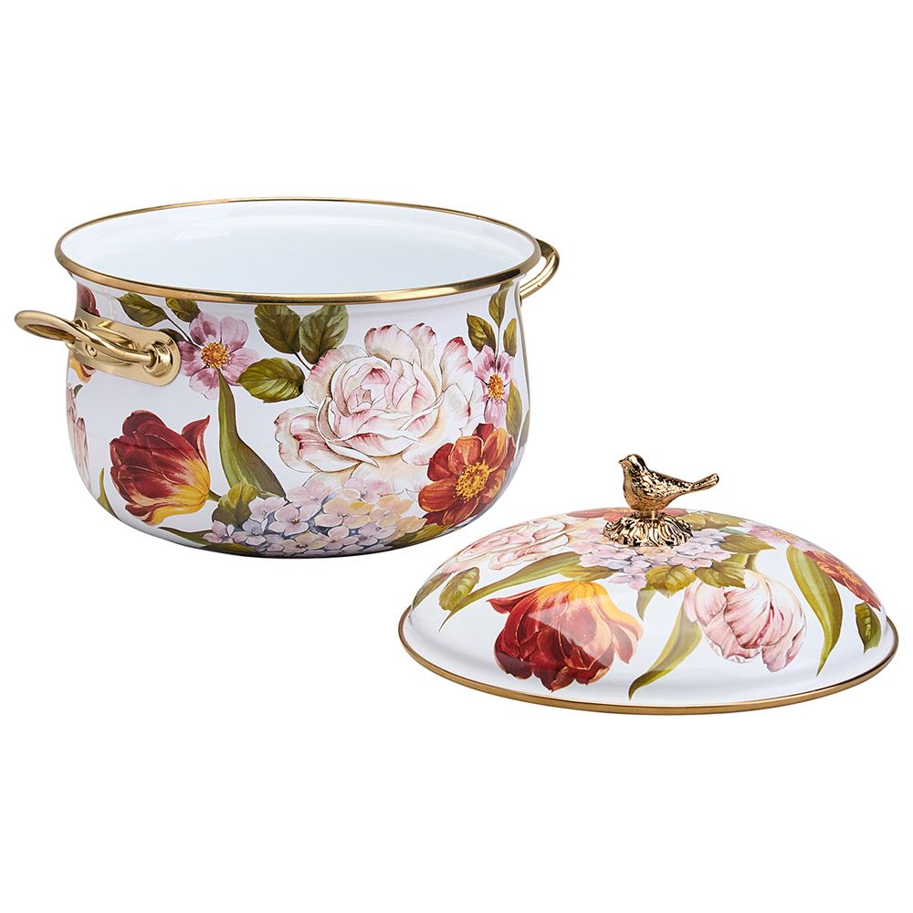 КАСТРЮЛЯ LEFARD ЭМАЛИРОВАННАЯ С КРЫШКОЙ, СЕРИЯ ФЛАНДРИЯ, 2,8Л, ДИА.18СМ