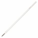 Стержень гелевый BRAUBERG "White", 130 мм, БЕЛЫЙ, евронаконечник, узел 1 мм, линия письма 0,5 мм, 170378