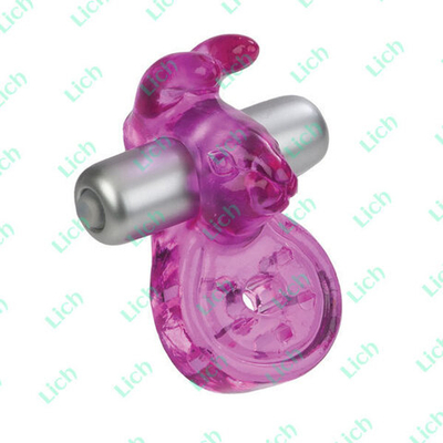 Фиолетовое виброкольцо с зайчиком WICKED KERI